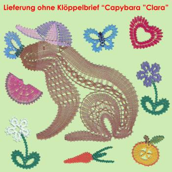 Preview: 656 Klöppelbrief Zubehör für Capybara "Clara"